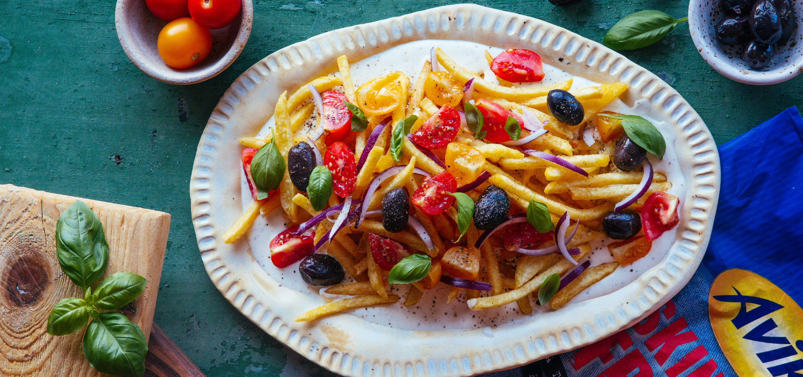 Skinny Fries na mediteranskom umaku od češnjaka